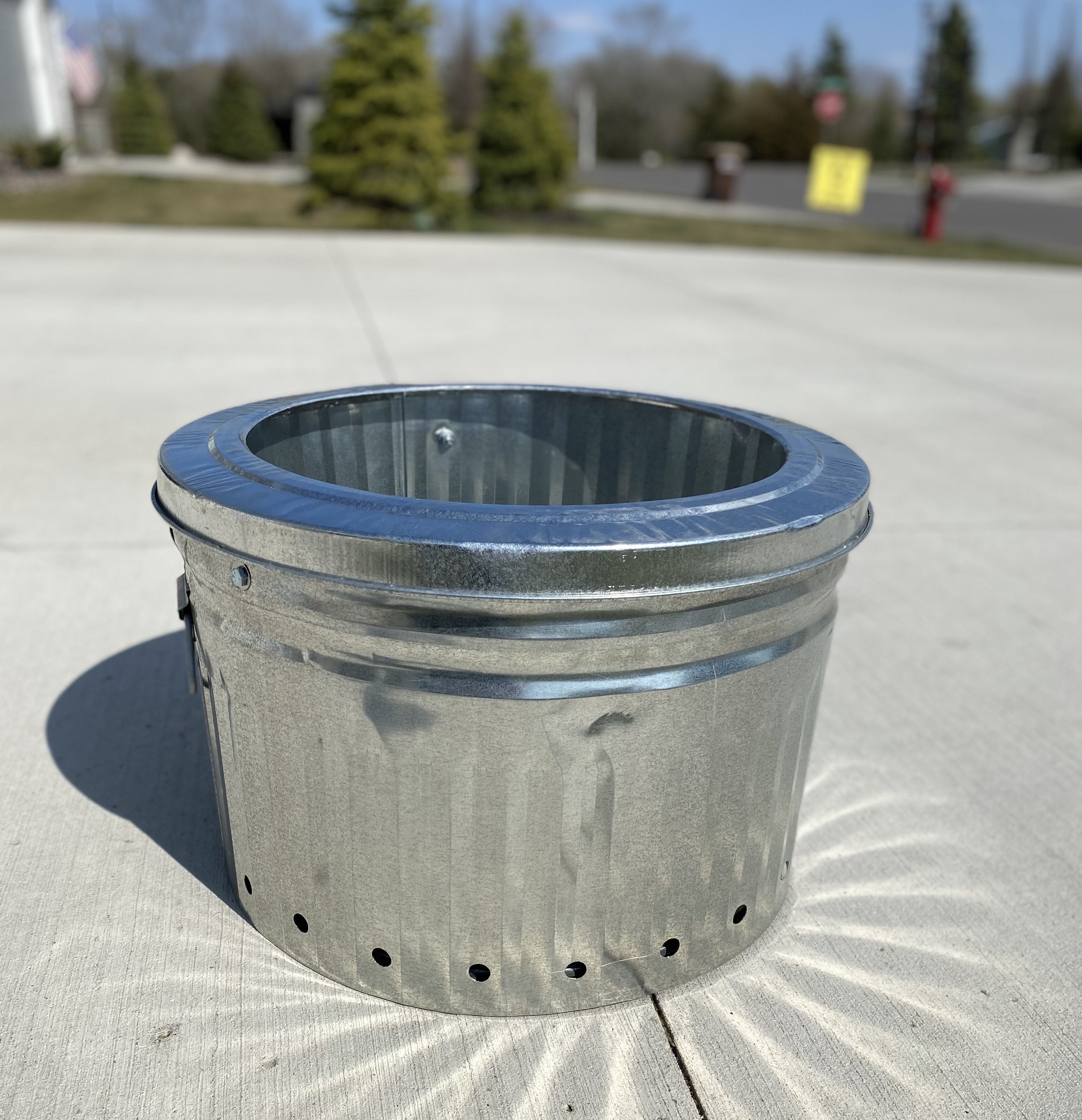 Pit Pal Aluminum Trash Can